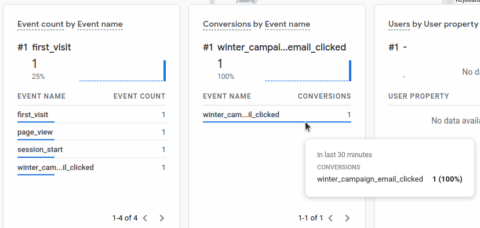 google analytics realtime report