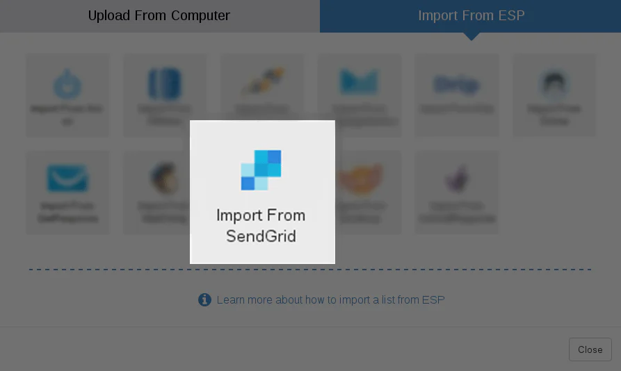 Connect with SendGrid
