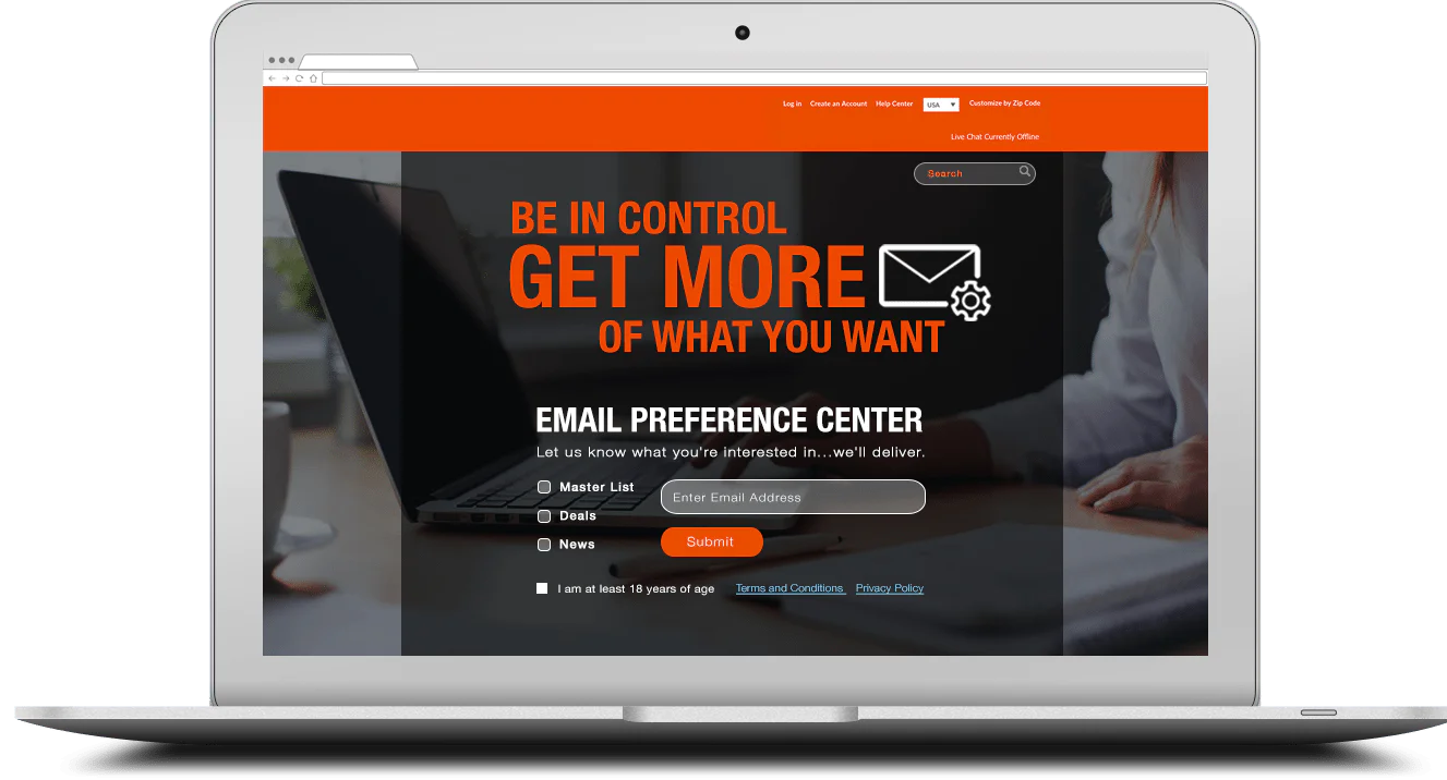 Email Preference Center SendGrid