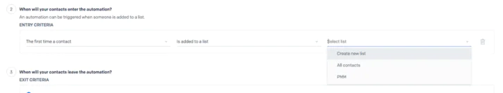 Trigger your automations when you add contacts to your chosen list.